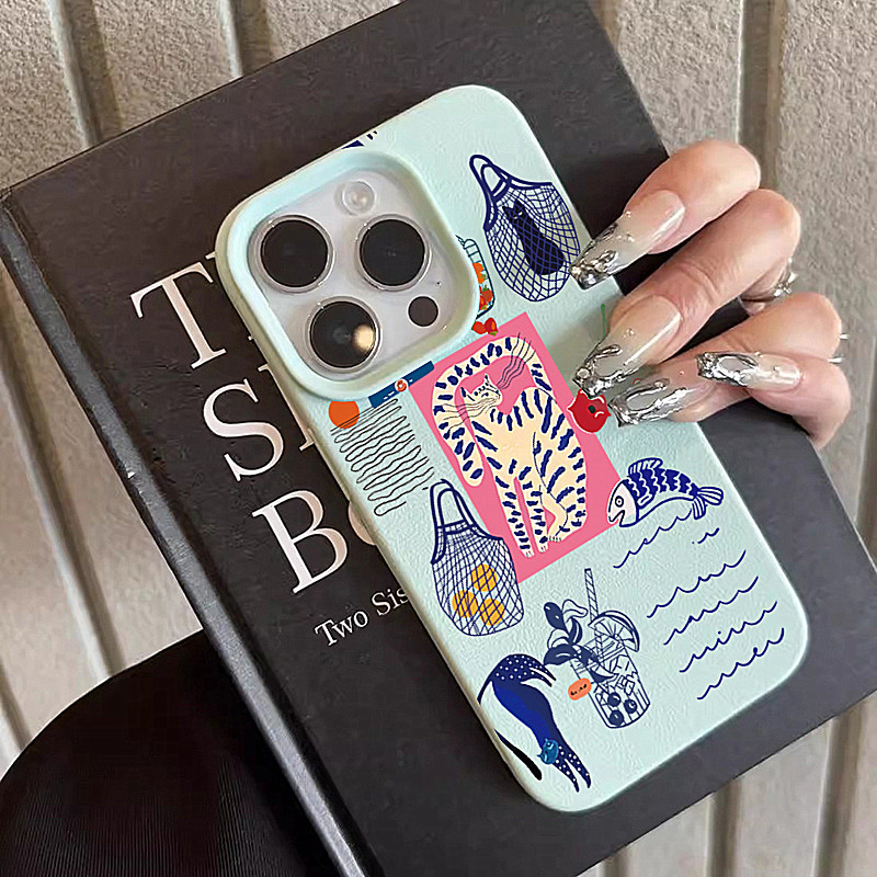 Phone Accessories List - Cute Cherry Cat Print Phone Cases