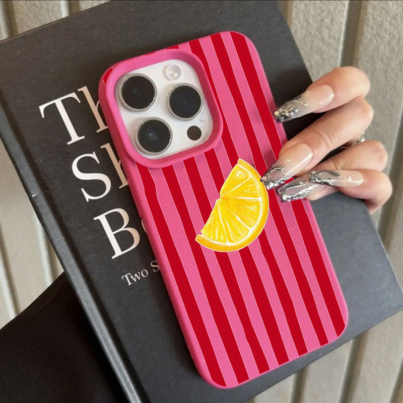 Phone Accessories List - Fashion Lemon Pattern TPU Silicone Phone