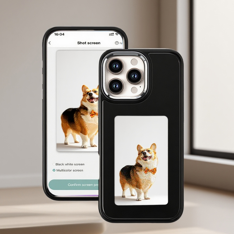 Phone Accessories Case - DIY E-Ink Screen Phone Case NFC
