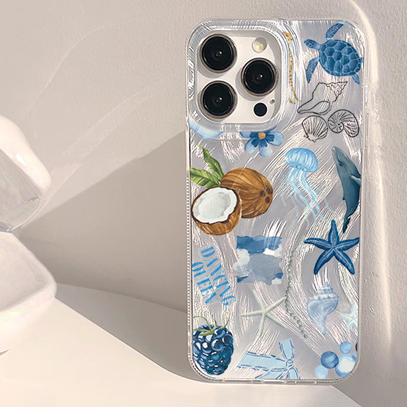 Xiaomi Redmi Note 13 - Blue Ocean Beach Shockproof Phone Case