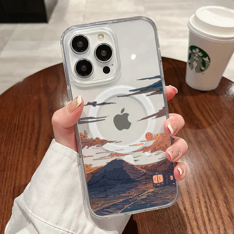 Phone Accessories List - Sunset Pattern Fashion Phone Case For