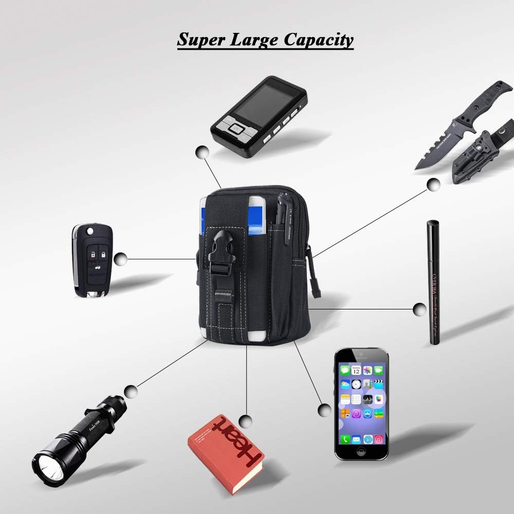 Tactical Molle Belt Pouch Mili - Phone Accessories Holder 评论和价格