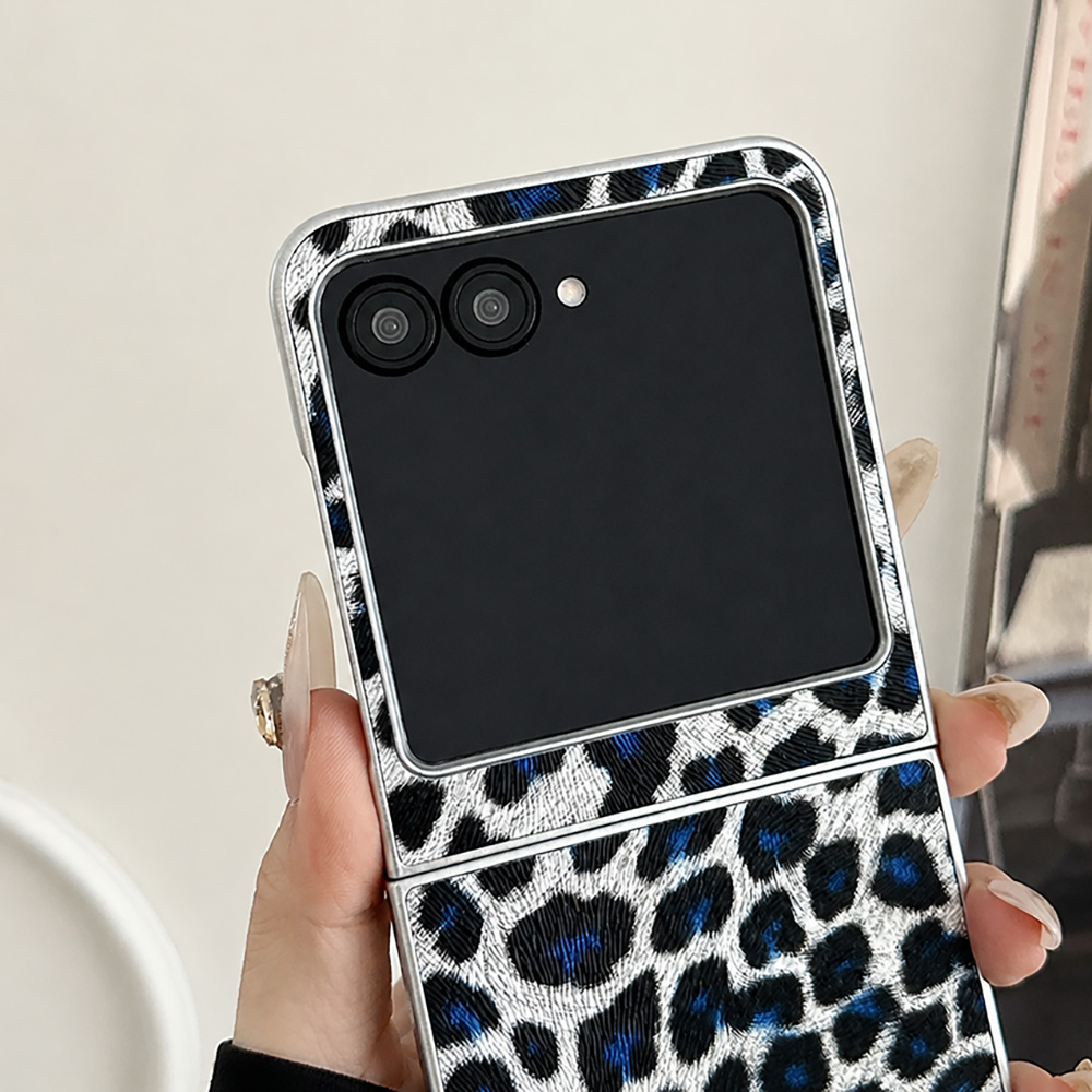 Leopard Print Folding Flip Pho - Phone Accessories Case 评论和价格