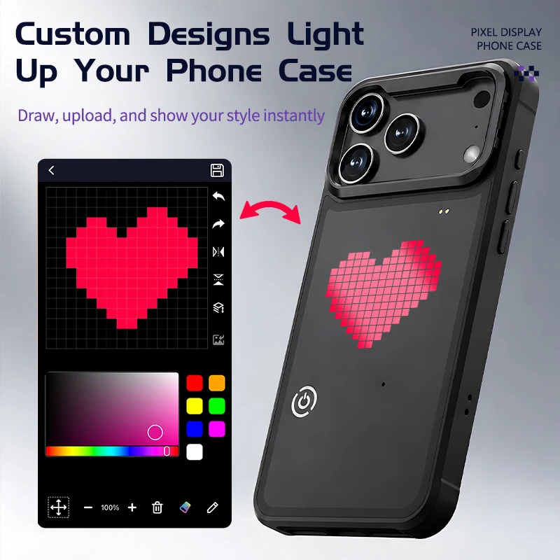 DIY Mode with APP Image Screen - Phone Accessories Case 评论和价格