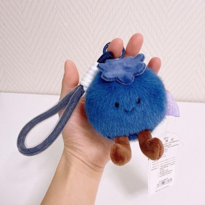 2pcs Fluffy Blueberry Plush Ke - Phone Accessories Doll 评论和价格
