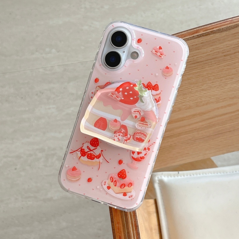 Cute Strawberry Cake Shaking B - Phone Accessories Holder 评论和价格