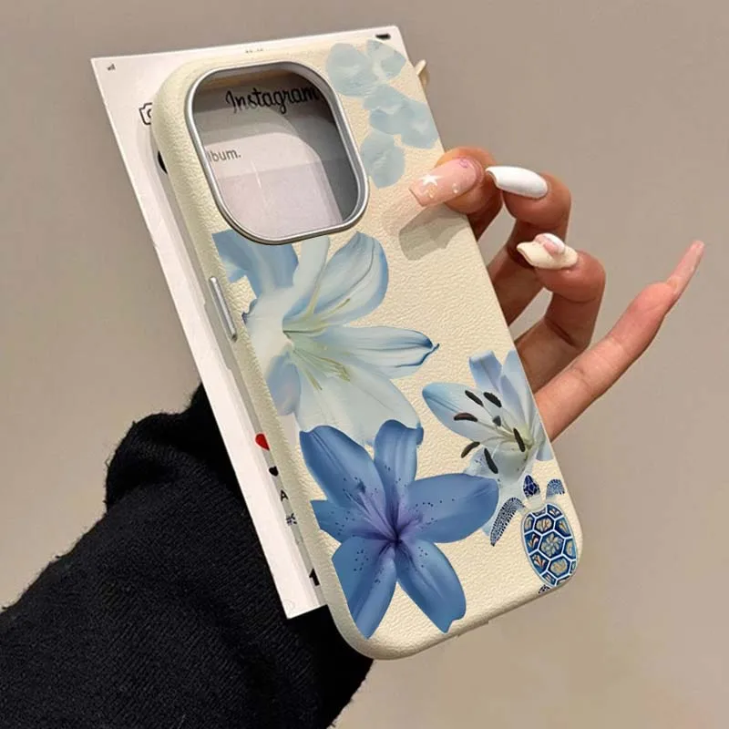 Elegant Blue Lily Fashion Patt - Xiaomi Redmi Note 13 评论和价格
