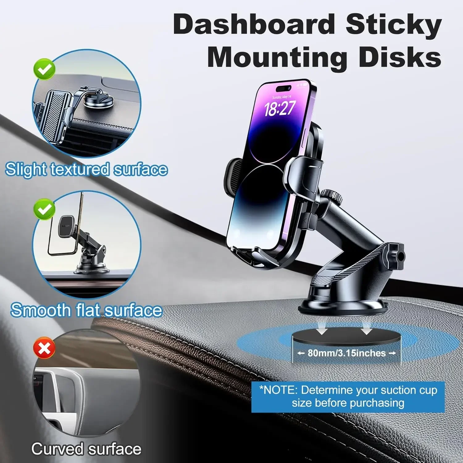 Universal Dashboard Adhesive S - Phone Accessories Website 评论和价格