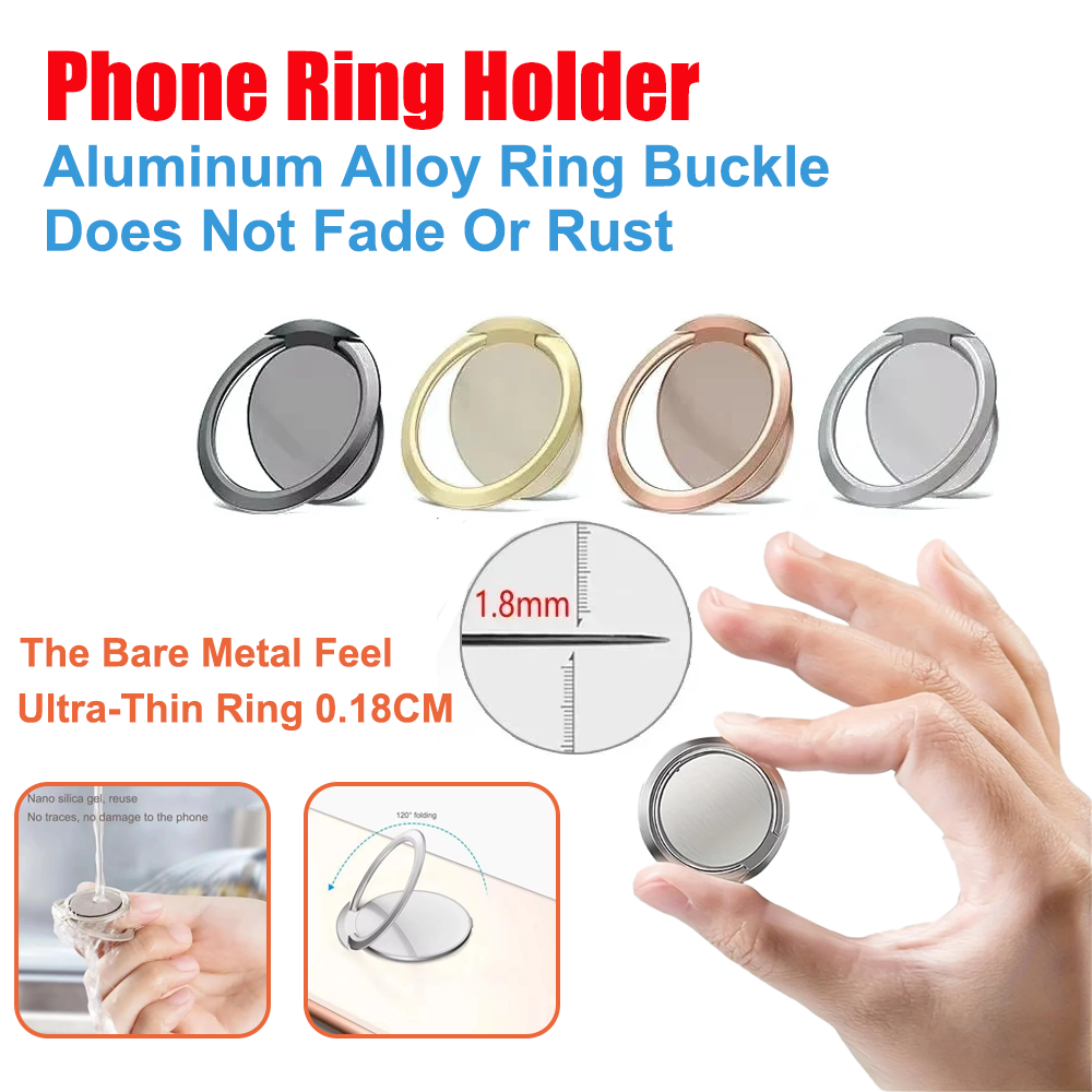 Ultra Thin Metal Ring Holder S - Phone Accessories Website 评论和价格
