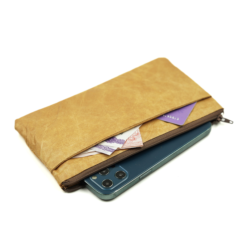 Zippered Ultra-Slim Fiber Pape - Phone Accessories Pouch 评论和价格