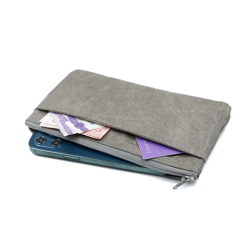 Zippered Ultra-Slim Fiber Pape - Phone Accessories Pouch 评论和价格